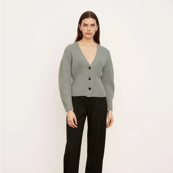 Vince Poet Sleeve Cardigan Cashmere Blend - Picture 2 of 6